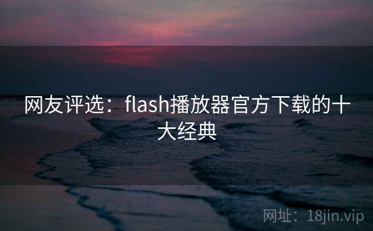 网友评选：flash播放器官方下载的十大经典  第2张