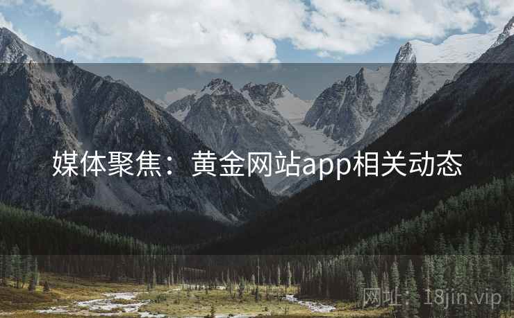 媒体聚焦:黄金网站app相关动态